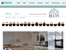 Tablet Screenshot of jillyscupcakery.com